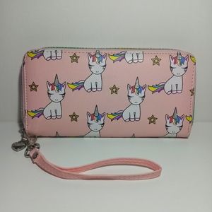 OMG Accessories Pink Unicorn Wallet